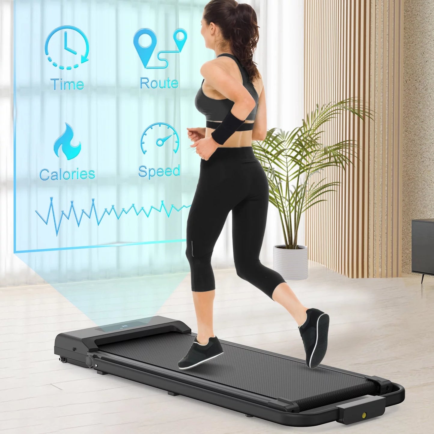 2 in 1 Folding Treadmill